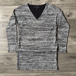 White House Black Market Marled V-Neck Tunic Top - Size XS